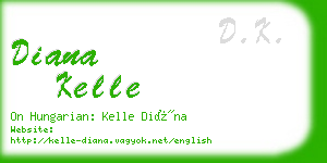 diana kelle business card